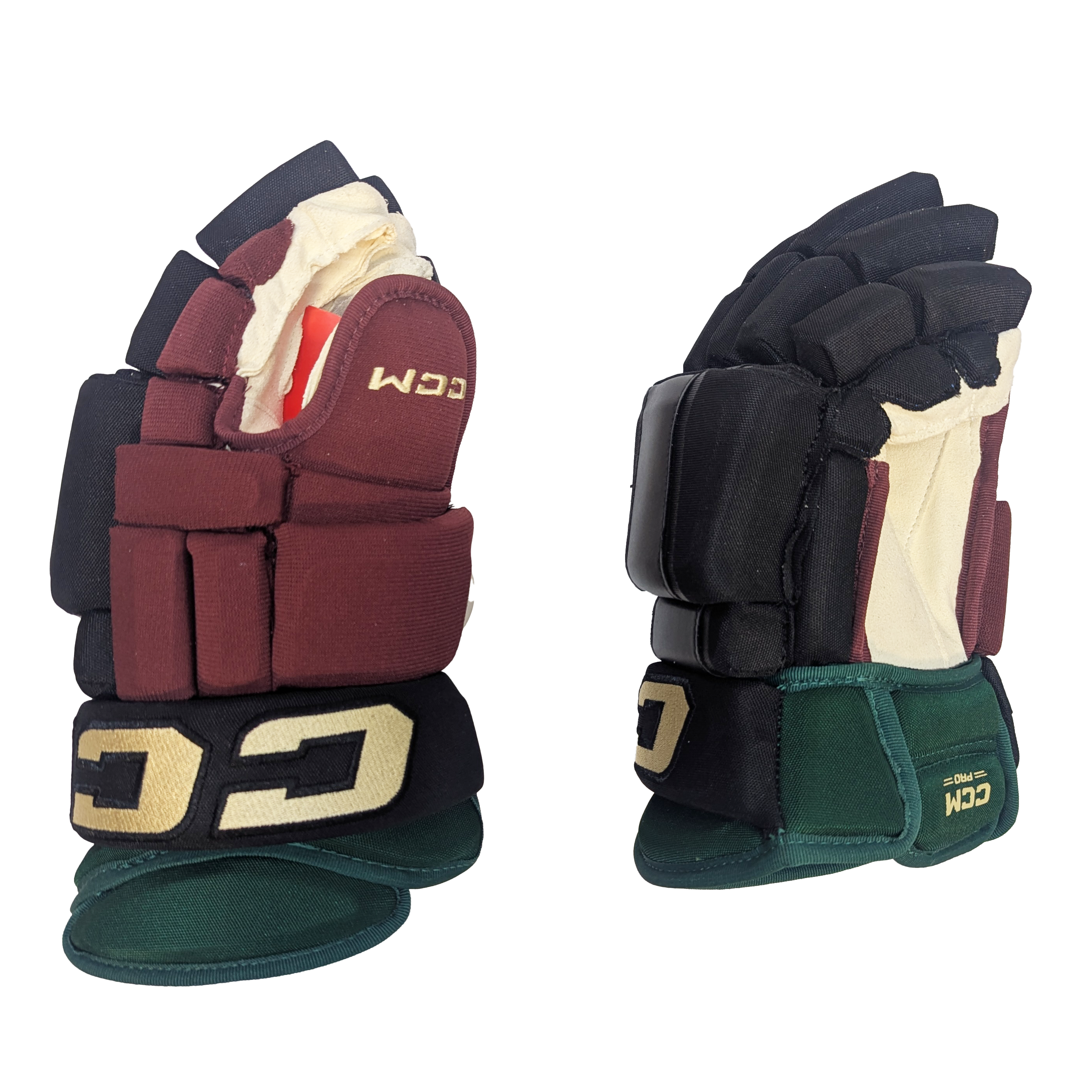 CCM HG97 - Gant NHL Pro Stock - Arizona Coyotes Kachina (Noir/Vert/Bourgogne)